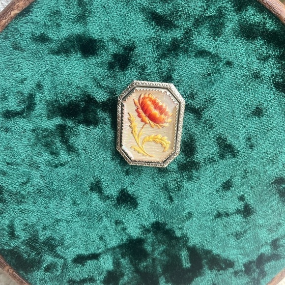 Vintage Victorian Reverse Intaglio Pin Brooch - Picture 3 of 10